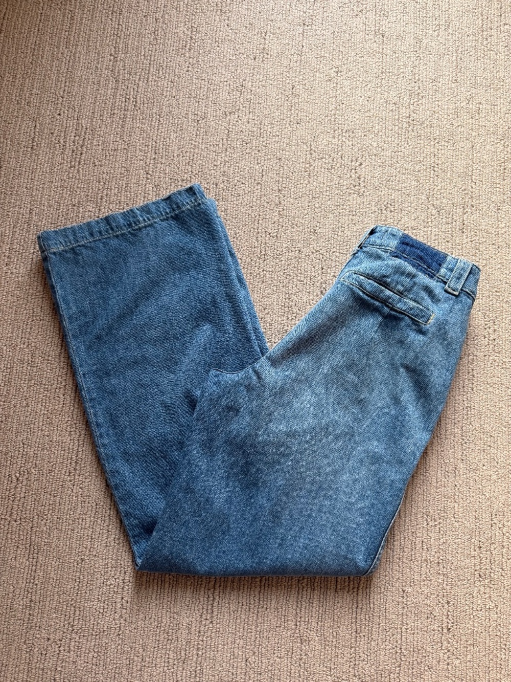 AMO Denim Matilda Soft Wide Leg Pleat Front Trouser Jeans Sz 25/26 NEW $305!! - Picture 8 of 9